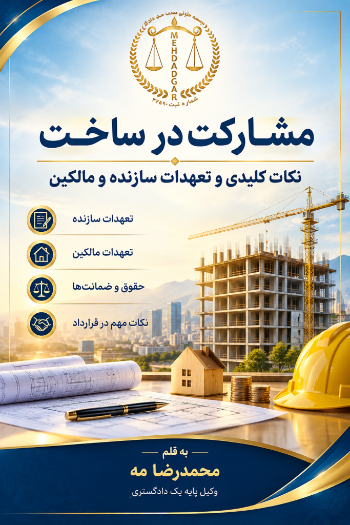 مشارکت در ساخت؛ تعهدات مالک و سازنده و نکات قرارداد